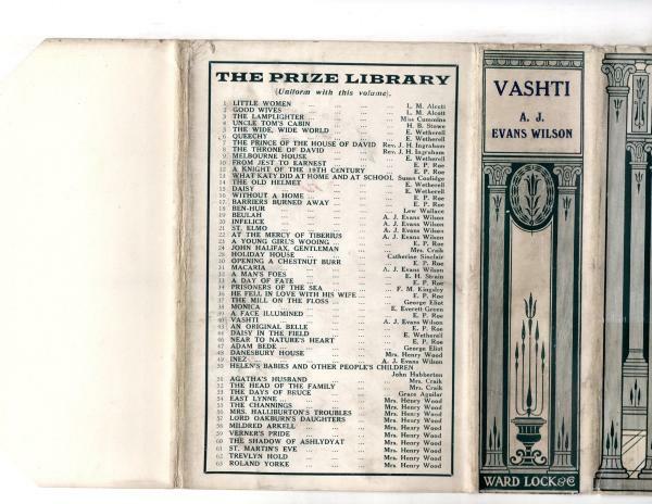 Vashti by Augusta J. Evans Wilson (Publisher's File Copy)
