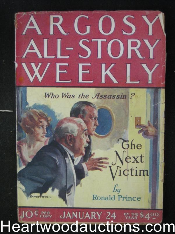 Argosy Jan 24 1925  Next Victim Cover, Madame Storey
