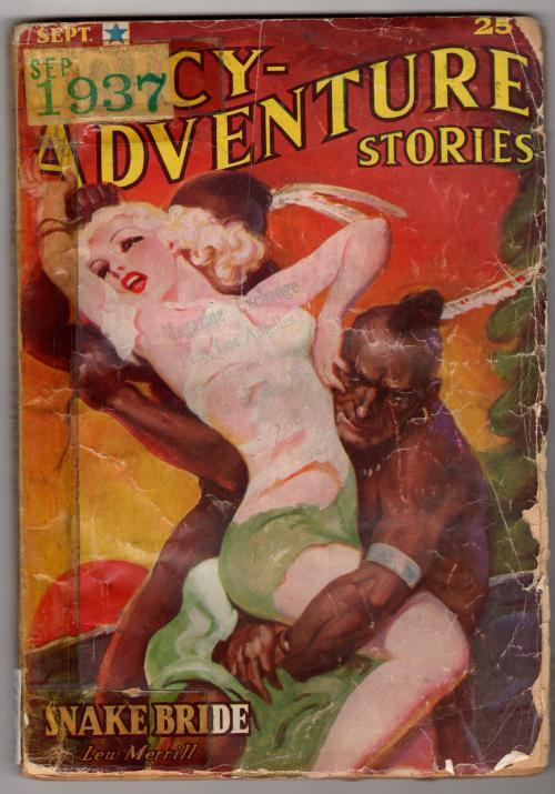 Spicy Adventure Sep 1937 Wild Bondage Cover