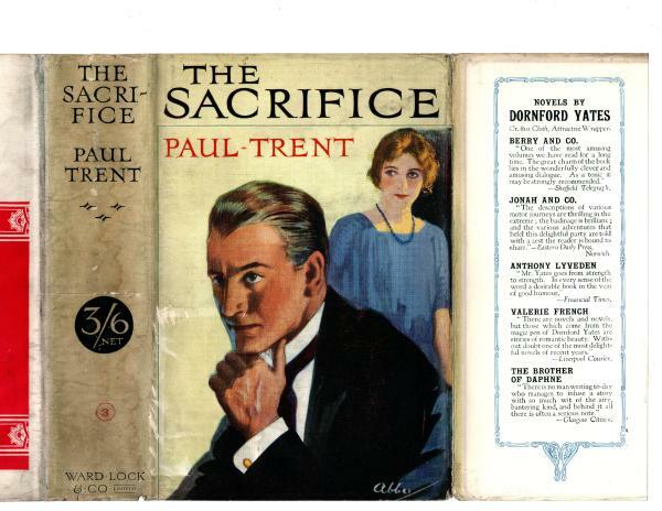 The Sacrifice by Paul Trent (First Edition) Hubin Listed, Abbey Cvr, File Copy