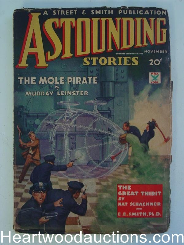 "Astounding" November 1934 John Campbell, 1st. E.E. Smith Skylark of Valeron