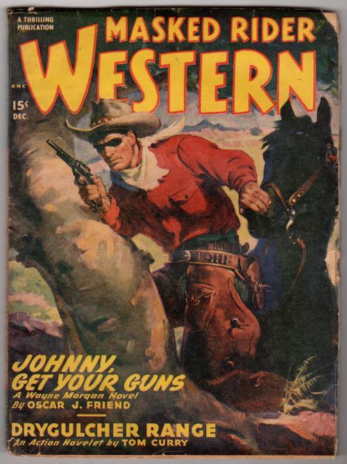 Masked Rider Western Dec 1948 George Rozen cvr, Johnston McCulley - Pulp