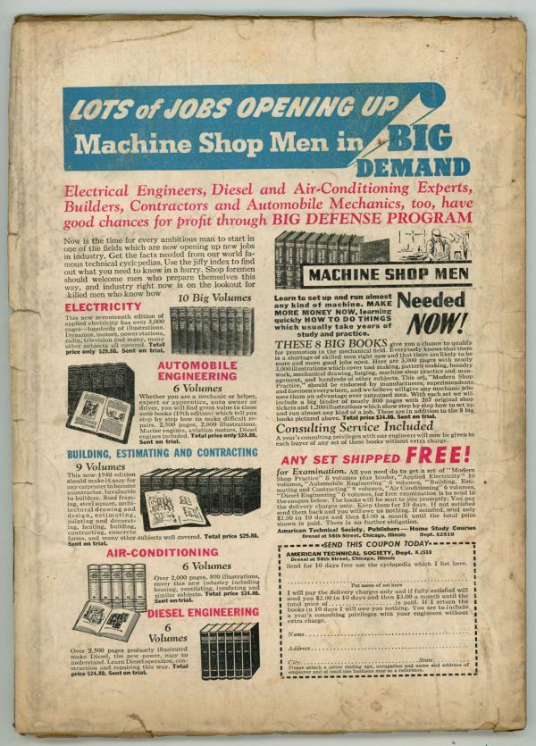Detective Fiction Weekly Jan 11 1941 Pulp