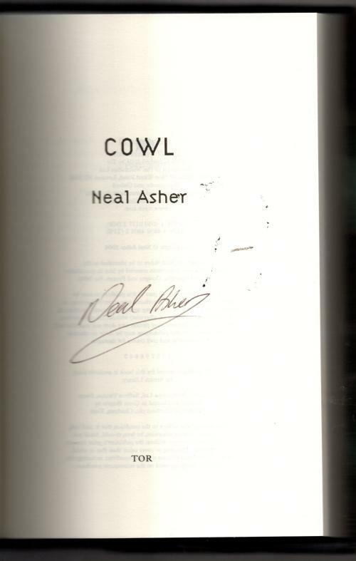 Cowl by Neal Asher (Philip K Dick Award Best Book nominee) Signed