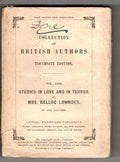 Studies in Love and in Terror by Mrs. Belloc Lowndes
