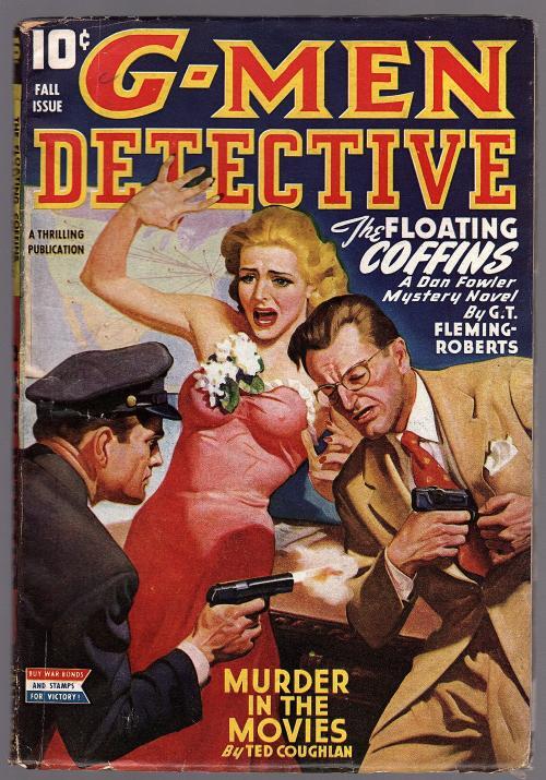 G-Men Detective 1944 Fall GG Cover Art; GT Fleming Roberts - Pulp