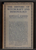 The History of Witchcraft and Demonology by M. Summers (First) Scarce
