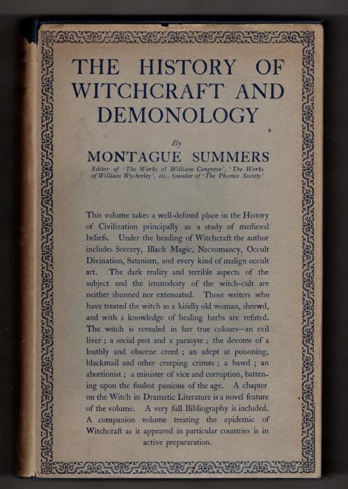 The History of Witchcraft and Demonology by M. Summers (First) Scarce