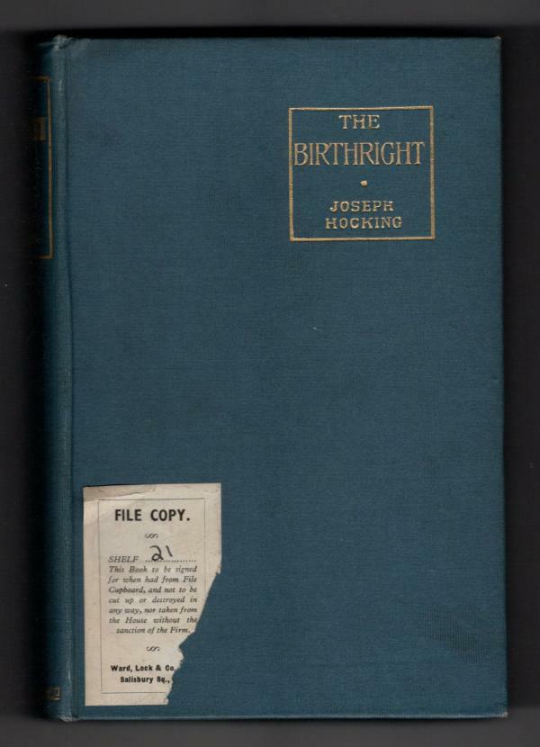 The Birthright by Joseph Hocking (lllustrated by Harold Piffard) File Copy