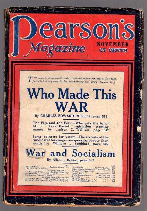 Pearson's Magazine Nov 1914 Political Articles