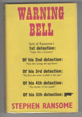 Warning Bell by Stephen Ransome (First UK Edition) Gollancz File Copy