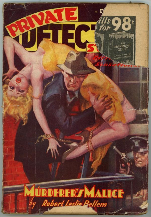 Private Detective Dec 1937 Wild Cvr, R.Leslie Bellem