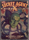 Secret Agent X Sep 1934  Bizarre Man/Octopus Cvr