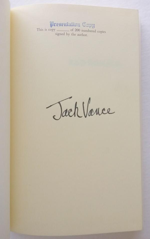 Bad Ronald by Jack Vance (First Edition) Signed, Limited
