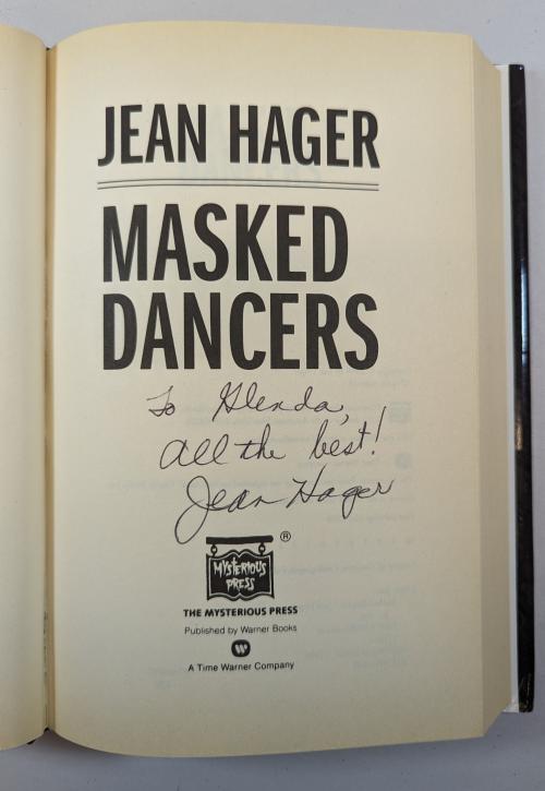Masked Dancers by Jean Hager (First Edition) Signed