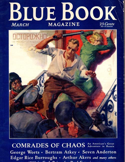 Blue Book Mar 1932 Laurence Herndon Cvr; Edgar Rice Burroughs;