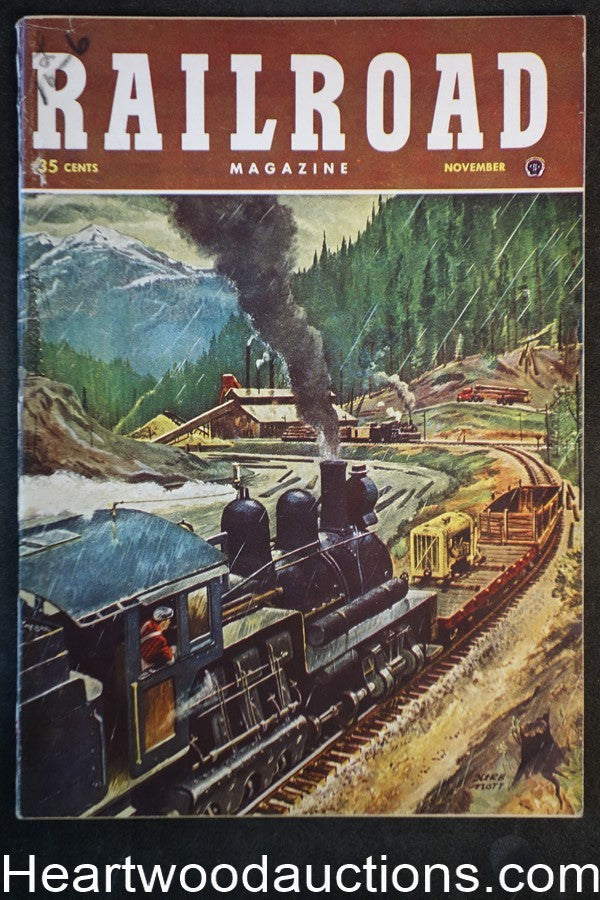 Railroad Magazine Nov 1950  Herb Mott Cover