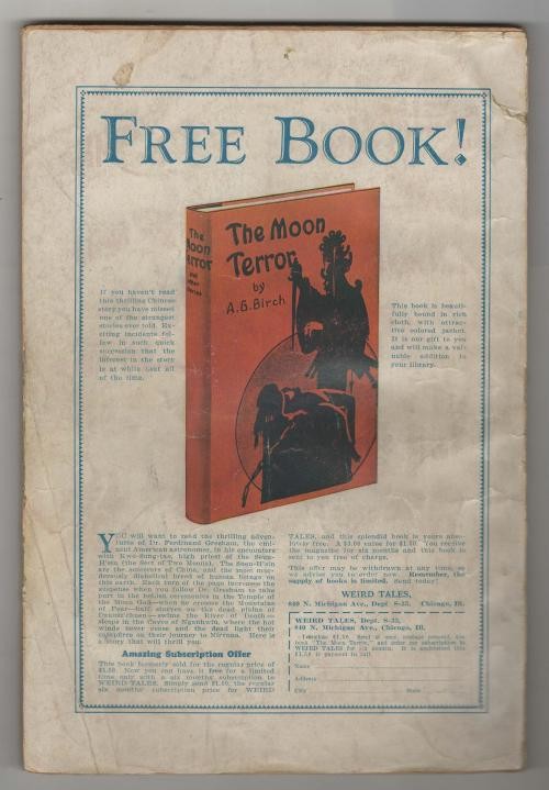 Weird Tales Jun 1933 Brundage GGA Cvr; Robert E. Howard Conan; Jack Williamson
