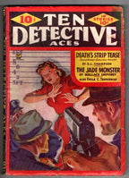 Ten Detective Aces Sep 1941 Pulp Saunders GG Cvr; Champion; Fleming; Tepperman