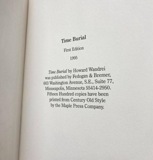 Time Burial: The Collected Fantasy Tales by Howard Wandrei (1st, Ltd)