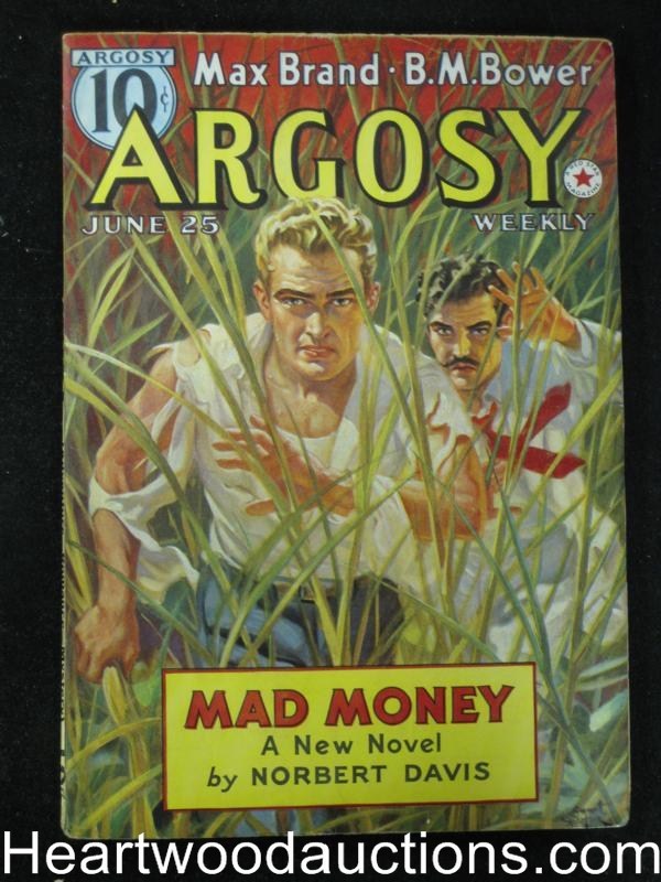 Argosy Jun 25 1938 Max Brand, Emmet Watson Cover - High Grade