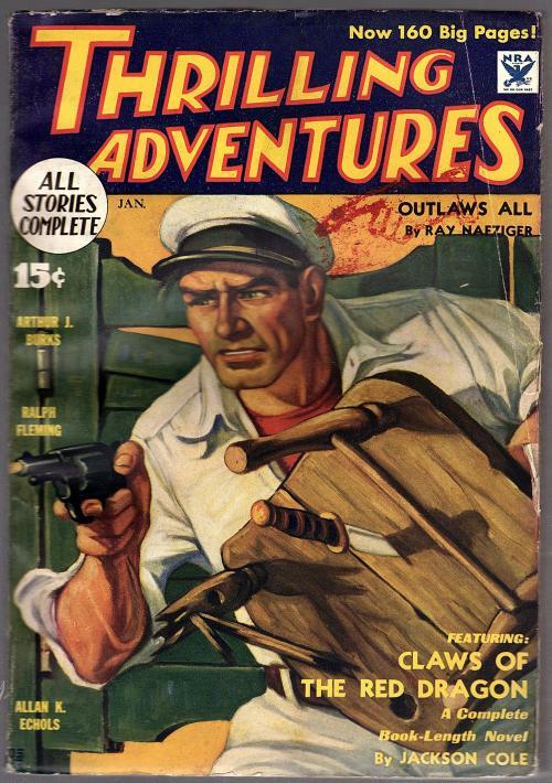 Thrilling Adventures Jan 1934 Burks, Cole, Nafziger, Rousseau, Echols