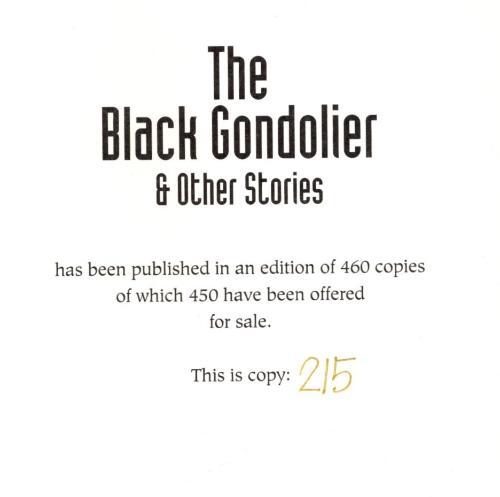 The Black Gondolier $ Other Stories by Fritz Leiber (Limited, First Ed.) Signed