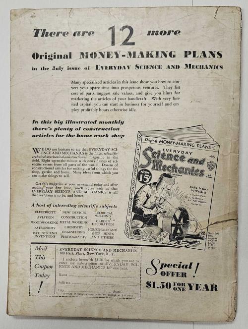 Wonder Stories Aug 1933 Frank R. Paul Cvr; J. Harvey Haggard