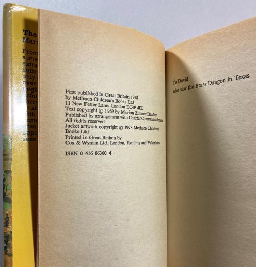 The Brass Dragon by Marion Zimmer Bradley (First Edition) Scarce