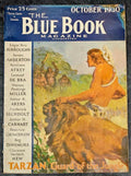 Blue Book Oct 1930 Burroughs - "Tarzan, Guard of the Jungle" - Pulp