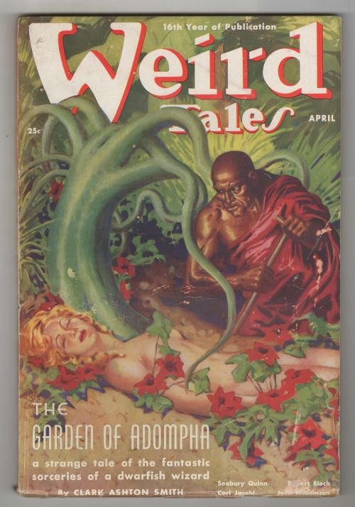 Weird Tales Apr 1938 Virgil Finlay Cvr; H.P. Lovecraft; Quinn; RE Howard; Bloch