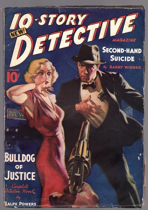 10 Story Detective Jan 1938 Vol 1 Number 1 Harry Widmer - Pulp