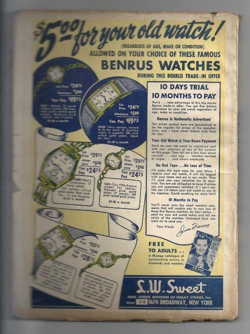 Adventure May 1941 Pulp Spring Singer Cover Art; White; Perkins