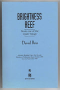 Brightness Reef by David Brin (First Edition) Advance Reading Copy