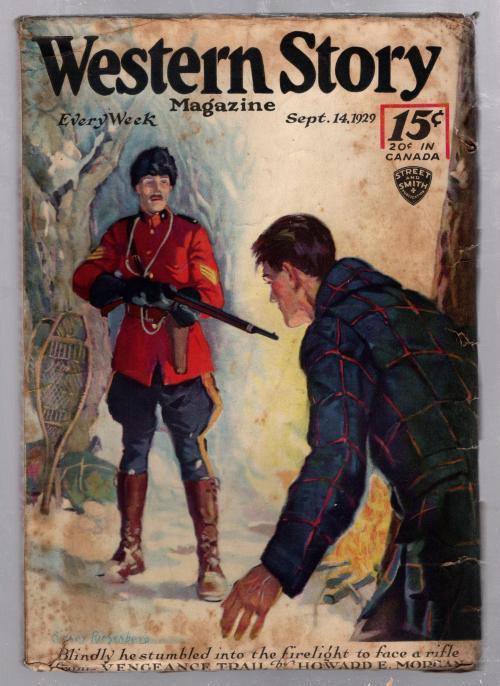 Western Story Sep 14 1929 Max Brand, Mountie Cover