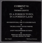 In a Foreign Town, In a Foreign Land , w/CD by Thomas Ligotti (First)