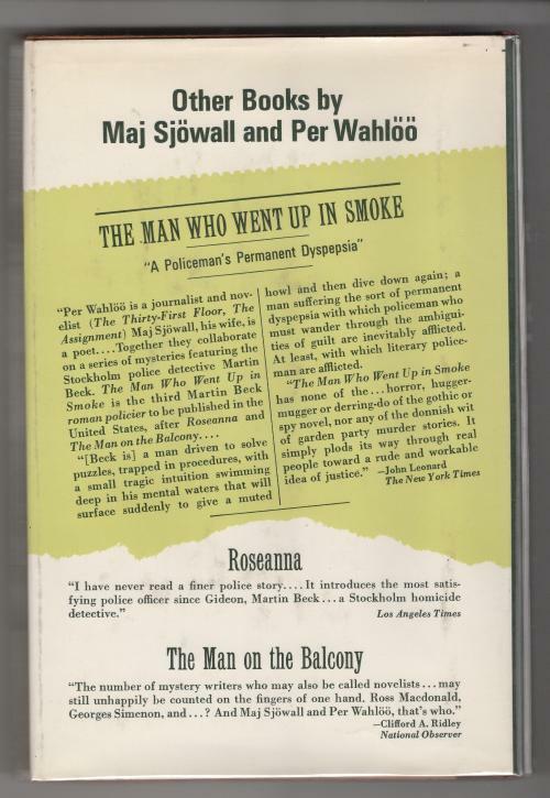 The Laughing Policeman by Maj Sjowall Per Wahloo, (First Edition).