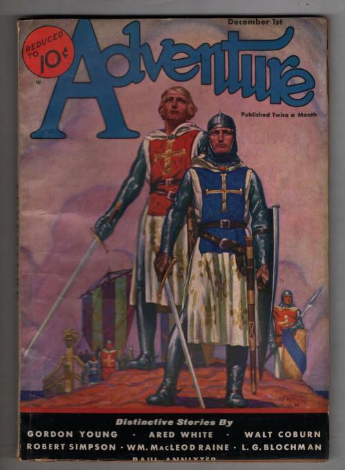 Adventure Dec 1 1932 Pulp Rogers Cvr; "Scalawag" Part 1, Gordon Young