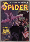 The Spider Apr 1935 John Newton Howitt Cvr, Ed Race story - Pulp