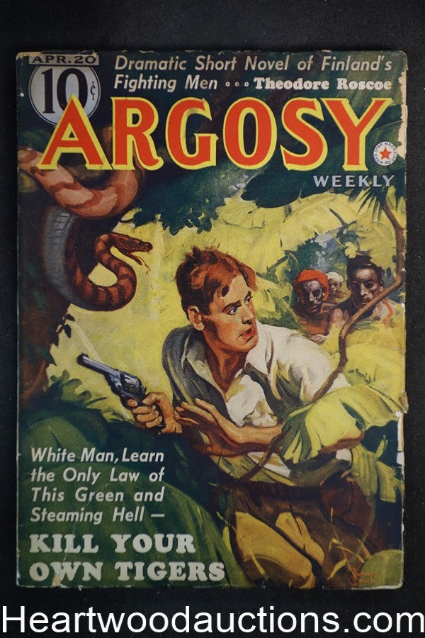"Argosy" April 20 1940 Belarski- Jungle attack Cvr