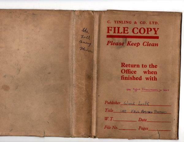 She Fell Among Thieves by Dornford Yates (File Copy)