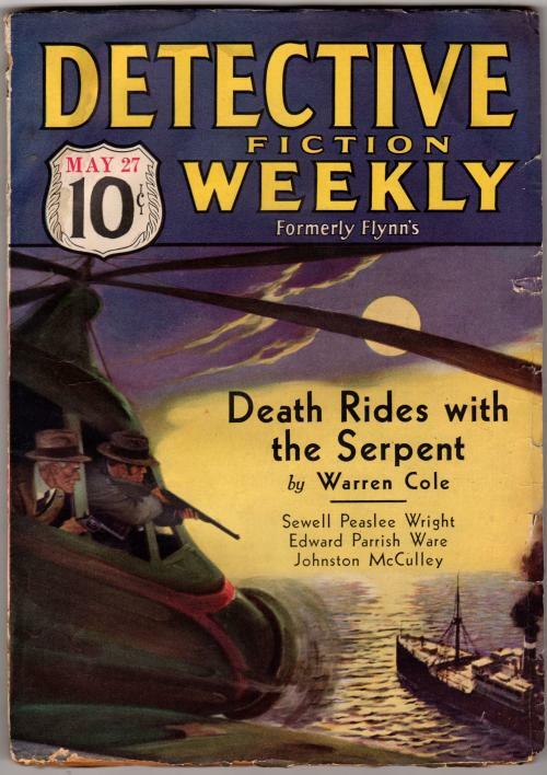 Detective Fiction Weekly May 27, 1933 McCulley, E Hoffman Price