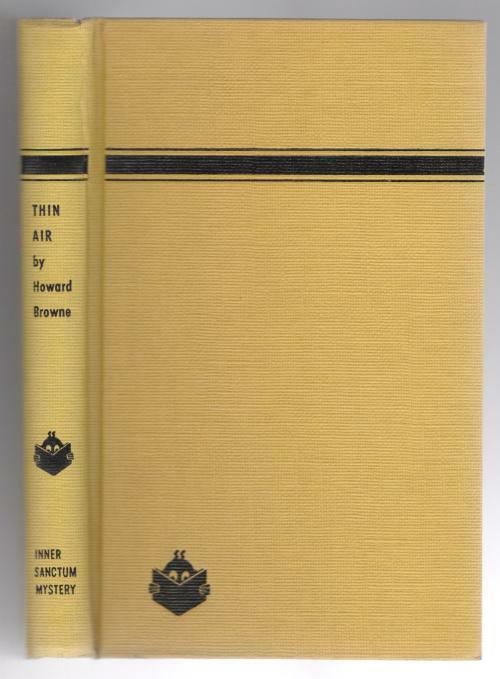 Thin Air by Howard Browne (First Edition)