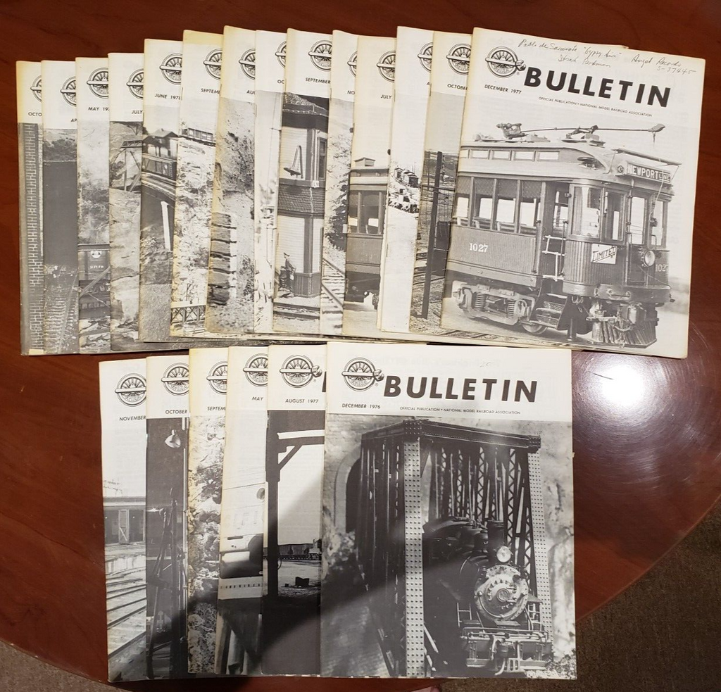 Lot of NMRA Bulletin Magazines - 81 Issues 1970's-80's