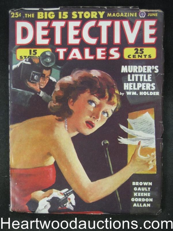 Detective Tales  Jun 1950  Fredric Brown, Day Keene - High Grade