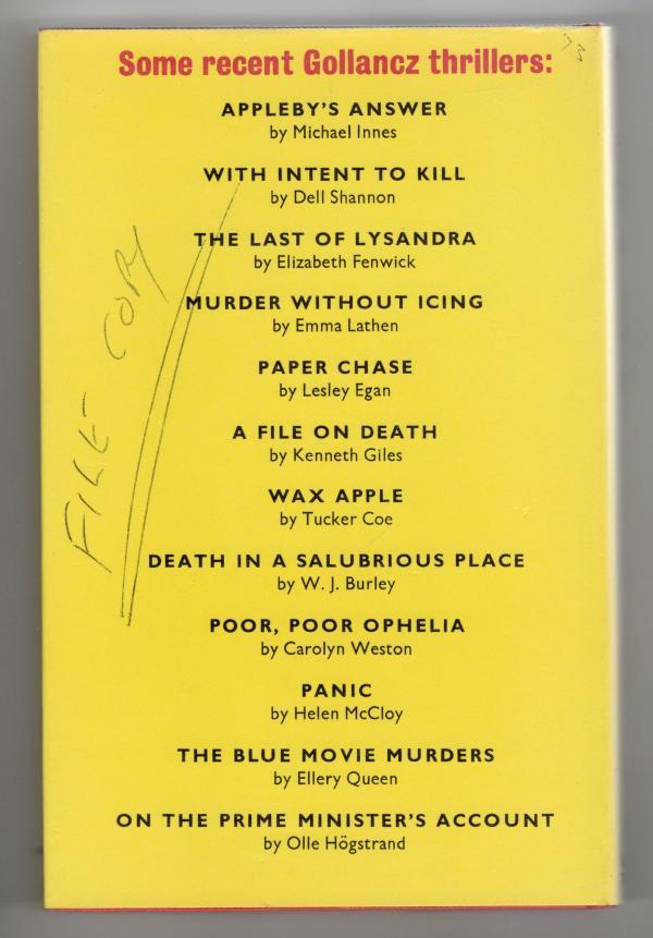 Murder Most Foul by Harold Q. Masur (Editor) First UK Edition, File Copy