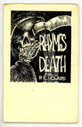 Rhymes of Death by R.E. Howard (Signed, Limited) Tom Foster Art (SOFTCOVER)- Hig