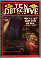 Ten Detective Aces Aug 1947 GGBondage Cvr; Ray Cummings; Talmage Powell; Tepp...