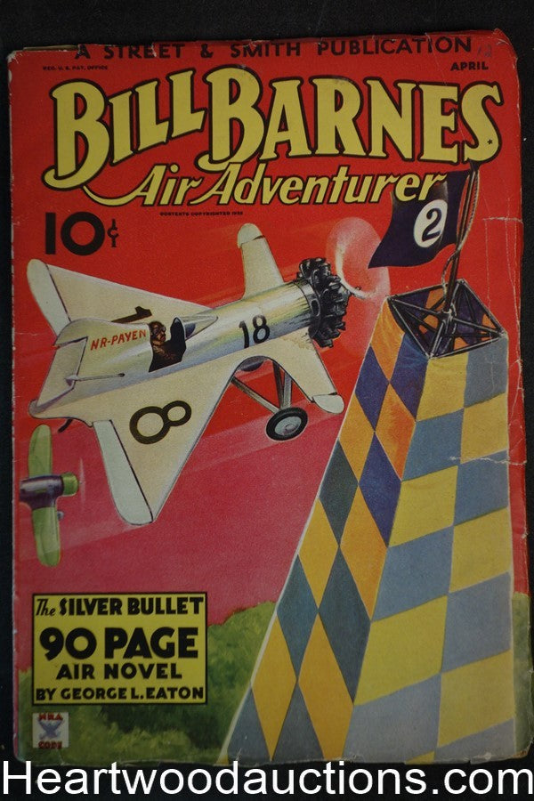 Bill Barnes Air Adventurer Apr 1935 Frank Tinsley cover and art, aviation hero