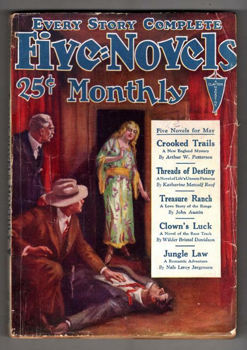 Five Novels Monthly Mar 1928 Pulp Nels Leroy Jorgensen; Katharine Metcalf Roof